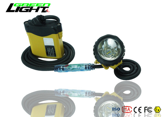 Super Bright Akumulatorowa latarka czołowa LED, lampa górnicza IP68 z lampką kablową