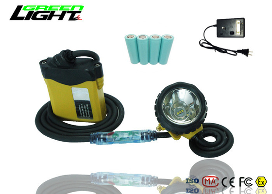 Super Bright Akumulatorowa latarka czołowa LED, lampa górnicza IP68 z lampką kablową