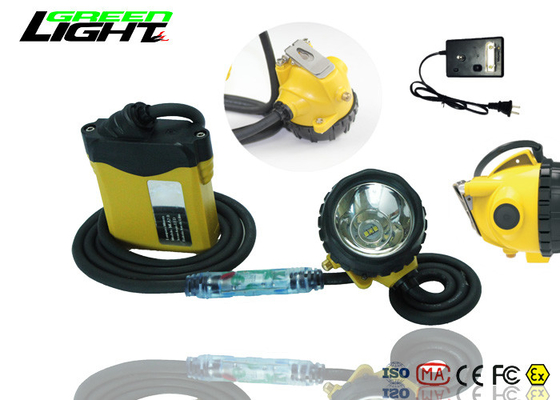 Super Bright Akumulatorowa latarka czołowa LED, lampa górnicza IP68 z lampką kablową