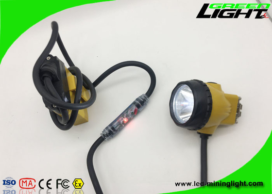 Ip68 Cordless LED Miners Cap Lamp Super Bright Akumulatorowy aluminiowy kubek materiałowy