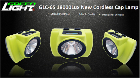 Mały rozmiar ładowalna latarka czołowa LED 25000lux GLC-6S Ekran OLED do logo czasu