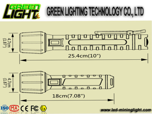 PC IP68 1300lum 25000lux 10W Latarki przeciwwybuchowe