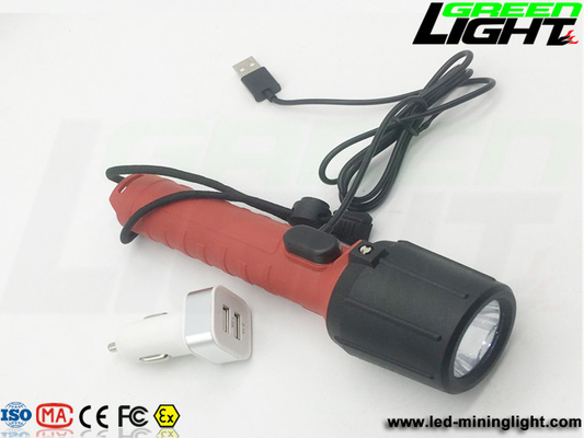 3000 luksów 2200 mAh Latarka przeciwwybuchowa IP68 450 lumenów