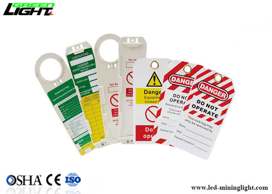 Logo OEM Etykiety zabezpieczające z PVC OSHA Dostosowany kolor