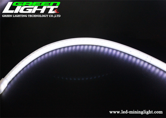 15W / M 1100lum LED Mining Light Strips Silicon Gal Transparent 72LEDs / m