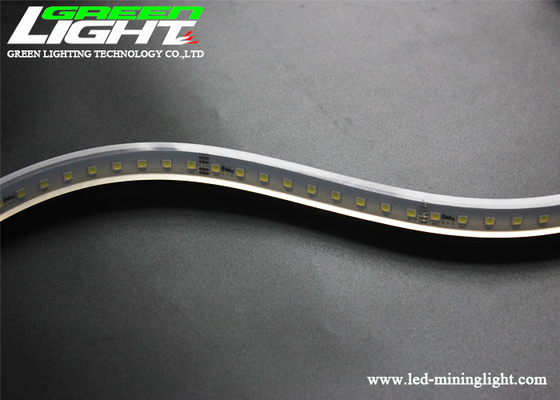 15W / M 1100lum LED Mining Light Strips Silicon Gal Transparent 72LEDs / m