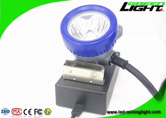 IP68 1.11W 10000lux przewodowa lampa górnicza 6.6Ah do ładowania