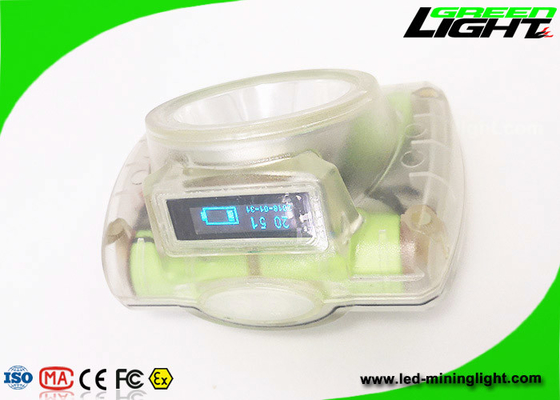 232lum 13000lux Bezprzewodowa lampa na kask 1,78 W z ekranem OLED