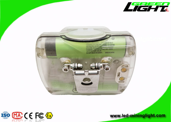 GLC-6S 348lum 4,2 W LED górnicza lampa nasadowa przezroczysta bateria Panasonic 6,8 Ah