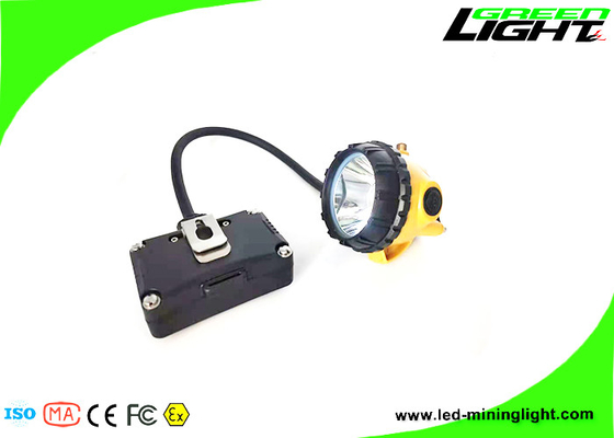 221lum 15000Lux przewodowa lampa górnicza 6.8Ah bateria Panasonic dwa sposoby ładowania Led migające światło reflektor do górnictwa