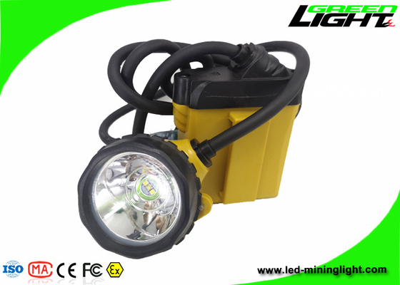 10.4Ah Przewodowa górnicza czapka górnicza ABS PC 25000Lux 348lum z migającym światłem LED SOS