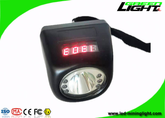 221lum 8000Lux Coal Miners Hat Light Wodoodporny akumulatorowy cyfrowy reflektor ekranowy