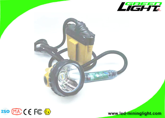 10,4 Ah Migająca dioda górnicza Cap Lights Aluminiowy kubek ABS PC 25000Lux