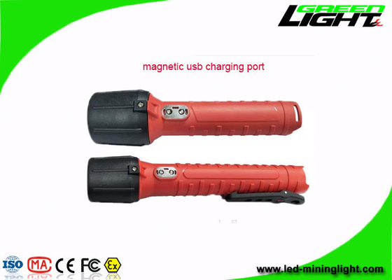 1300Lum Latarka LED Latarka USB Akumulator cyfrowy ekran IP68 Przeciwwybuchowa latarka LED na zewnątrz