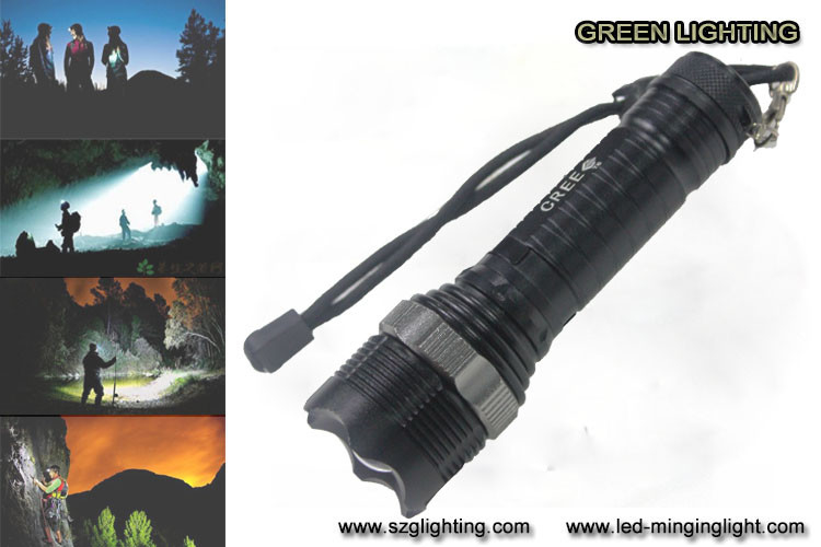 GL-F002 XML-T6 Akumulatorowa latarka Led, latarka 10W 1200 Lumenów Cree Led