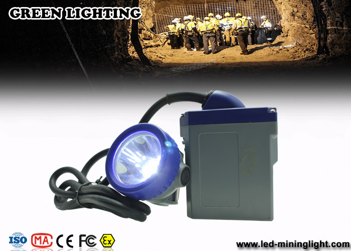 Akumulator 6,6 Ah Brass Miners Akumulatorowy reflektor LED z niebieską ramką PC 10000lux Główna dioda LED