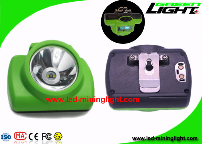 13000 Lux Safety Miners Cordless Cap Lamp Oled Screen SOS Z ładowarką USB / Cradle