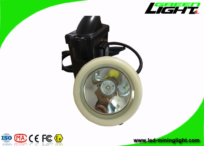 Akumulatorowa lampa LED górników Czapka Automatyczne wyłączanie w kolorze czarnym i białym