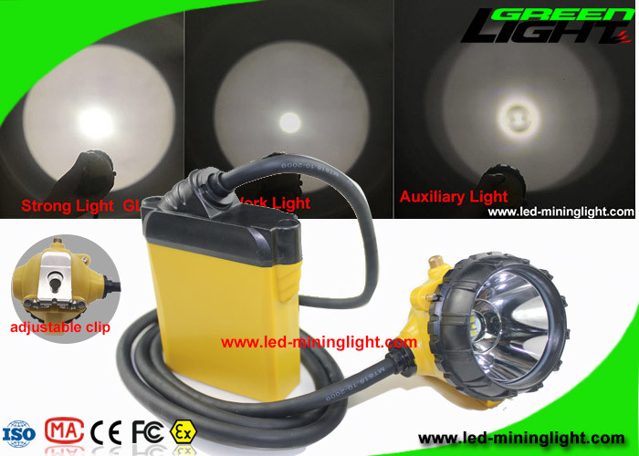 10.4Ah Miners Helmet Light High Low Beam Cree z kablem Ostrzeżenie o niskim poborze mocy SOS