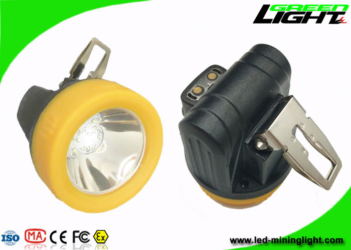 Magnetyczne ładowanie 10000lux Underground Miner Cap Lamp Mały rozmiar Bateria IP68 3,8 Ah