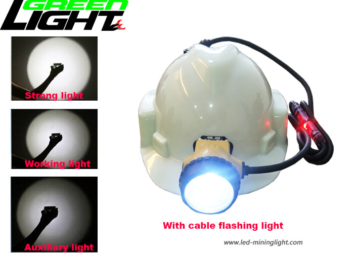 IP68 Lampa LED Miners Cap 25000 luksów 10,4 Ah Akumulator SAMSUNG 800 mA 4 tryby świecenia