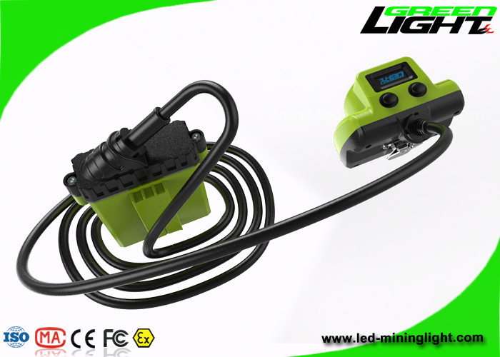 25000lux Brightness Mining Hard Hat Lights IP68 Wodoodporny ekran Oled dla bezpieczeństwa osobistego