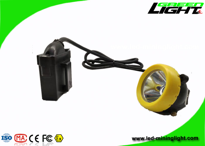 Oświetlenie przemysłowe Lampa LED Miners Czapka 10000 luksów 7,8 Ah Bateria z silikonową nasadką
