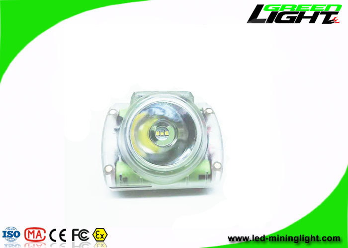 Przezroczyste 13000 Lux Cordless Led Mining Lights IP68 Wodoodporna Cree Led z ekranem OLED Miner Headlamp